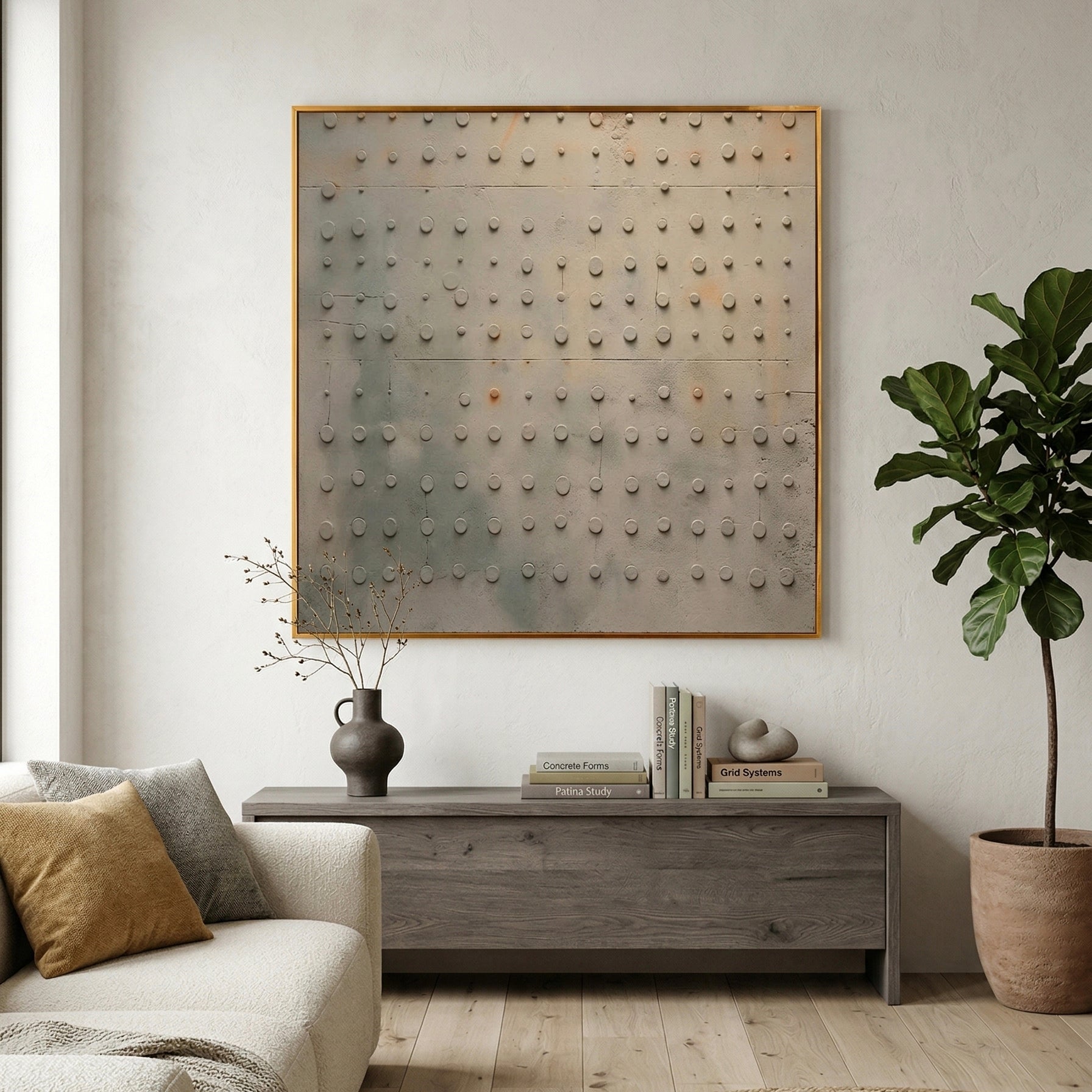 Wabi - Sabi 3D Industrial Abstract Wall Art EC0028 - Viral Wall Art