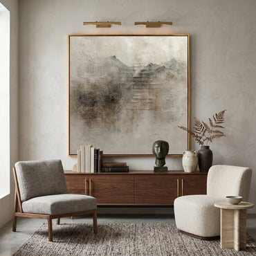 Wabi - Sabi 3D Heavy Texture Mountain Abstract Oil Painting EC0114 - Viral Wall Art