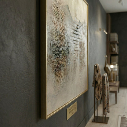 Wabi - Sabi 3D Heavy Texture Mountain Abstract Oil Painting EC0114 - Viral Wall Art