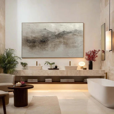 Wabi - Sabi Minimalist Canvas Painting EC0117 - Viral Wall Art