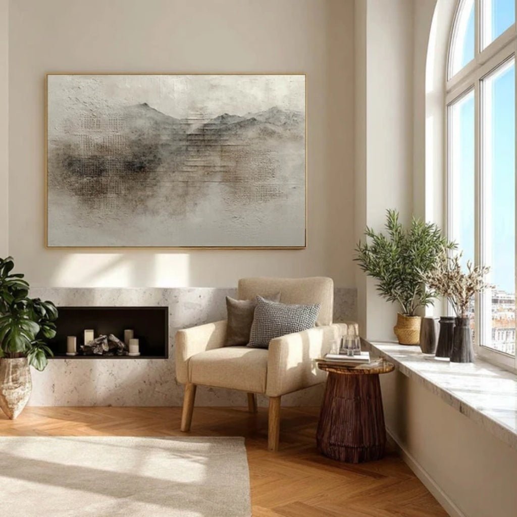 Wabi - Sabi Minimalist Canvas Painting EC0117 - Viral Wall Art