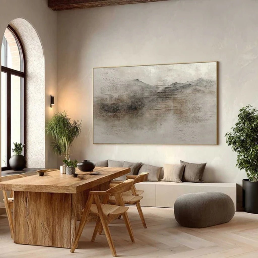 Wabi - Sabi Minimalist Canvas Painting EC0117 - Viral Wall Art