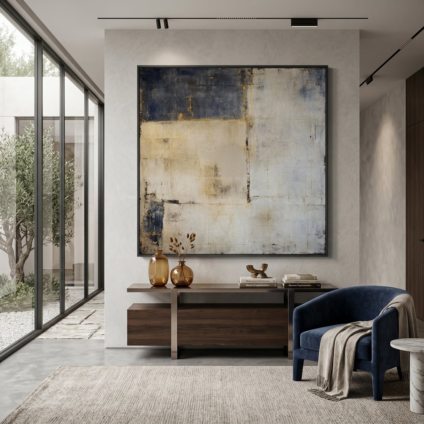 Wabi - Sabi Mixed - Media Abstract Relief Wall Art EC0127 - Viral Wall Art