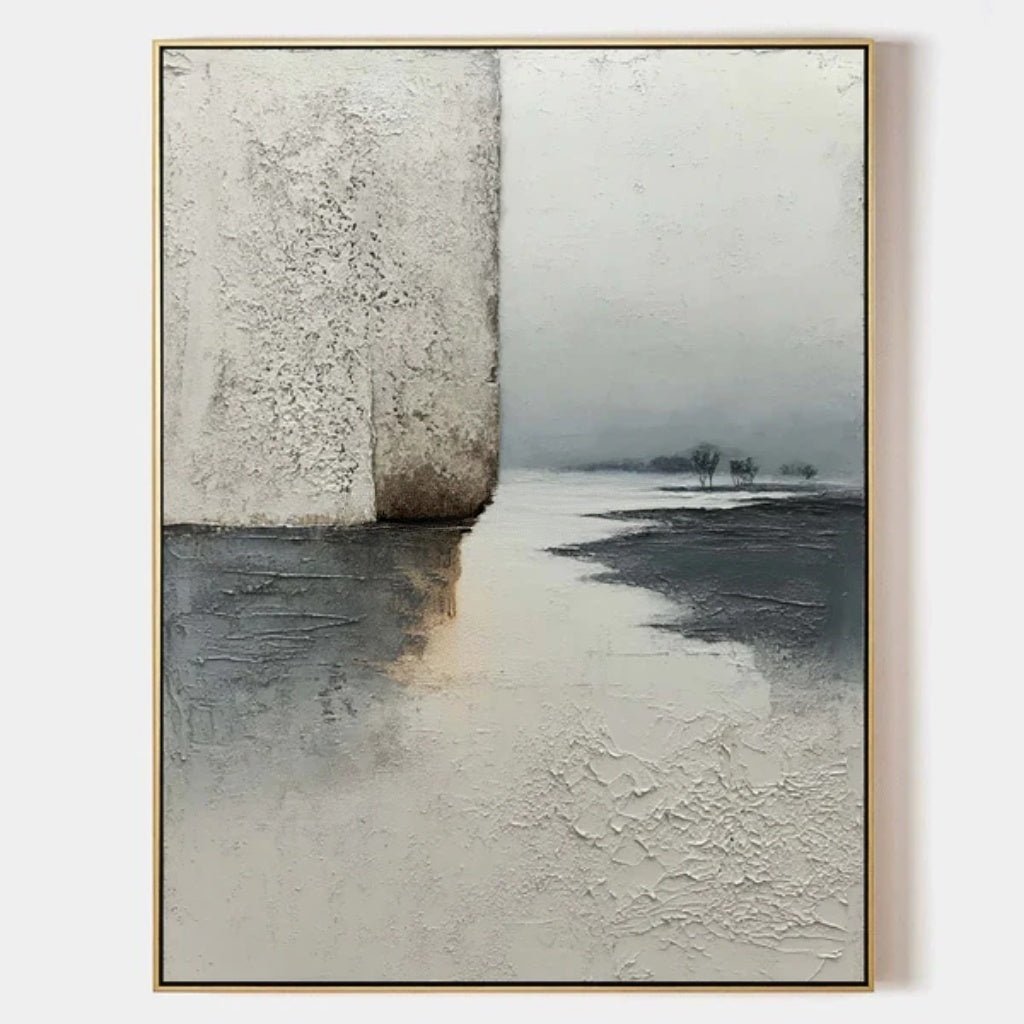 Wabi - Sabi Abstract Landscape Oil Painting EC0131 - Viral Wall Art