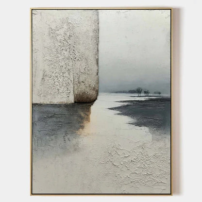 Wabi - Sabi Abstract Landscape Oil Painting EC0131 - Viral Wall Art
