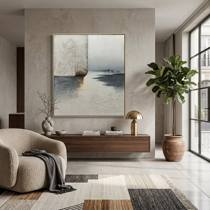 Wabi - Sabi Abstract Landscape Oil Painting EC0131 - Viral Wall Art
