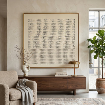 Wabi - Sabi 3D Heavy Texture Minimalist Pointillism Art EC0133 - Viral Wall Art