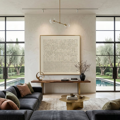 Wabi - Sabi 3D Heavy Texture Minimalist Pointillism Art EC0133 - Viral Wall Art