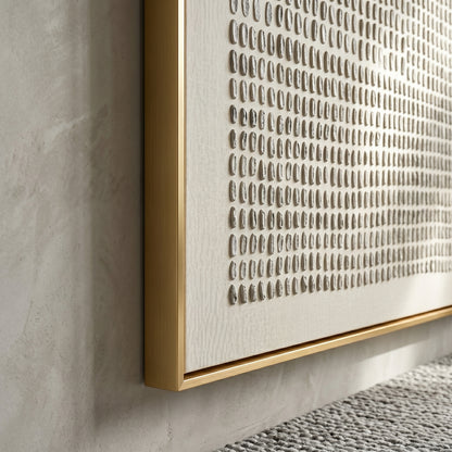 Wabi - Sabi 3D Heavy Texture Minimalist Pointillism Art EC0133 - Viral Wall Art