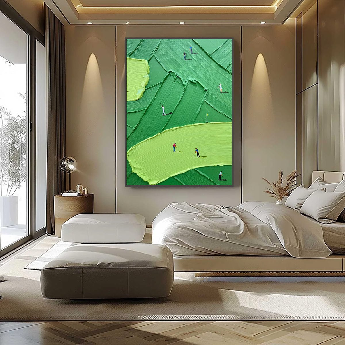 3D Impasto Golf Art GS0058 - Viral Wall Art