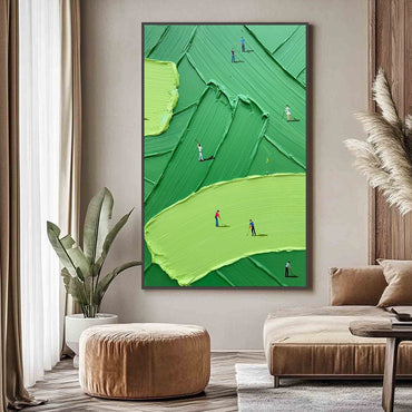 3D Impasto Golf Art GS0058 - Viral Wall Art