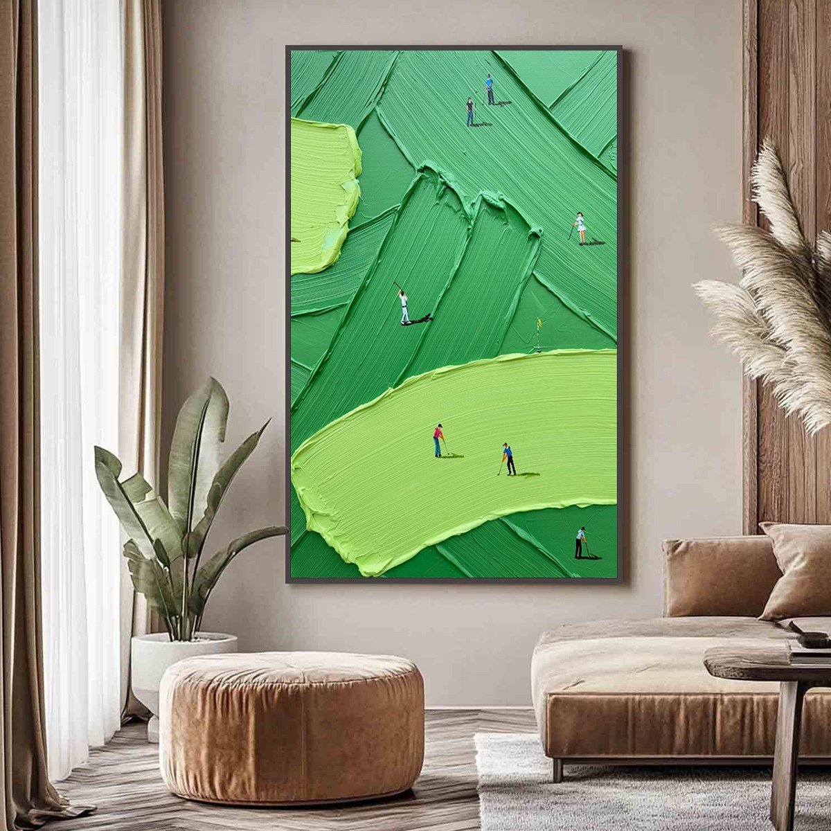 3D Impasto Golf Art GS0058 - Viral Wall Art