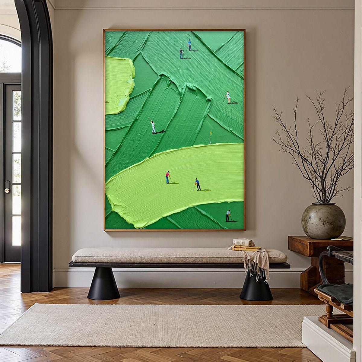 3D Impasto Golf Art GS0058 - Viral Wall Art