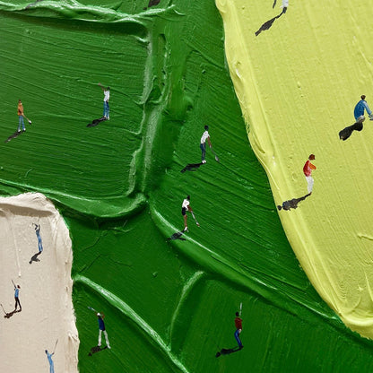 3D Impasto Golf Course Painting GS0053 - Viral Wall Art