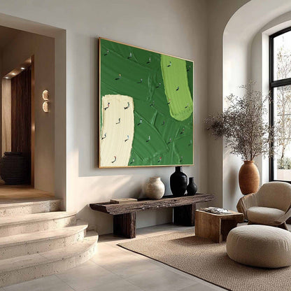 3D Impasto Golf Course Painting GS0053 - Viral Wall Art
