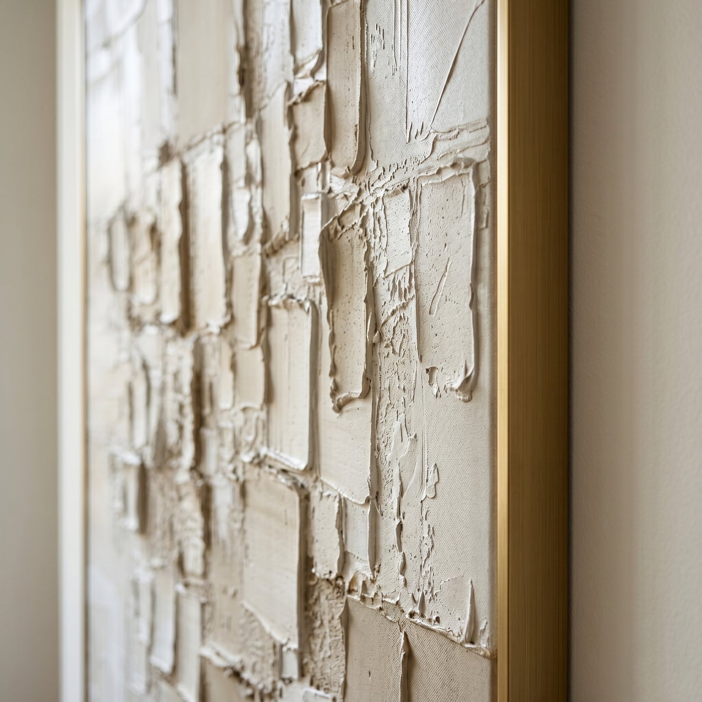 Beige Abstract Textured Wall Art GS0073 - Viral Wall Art