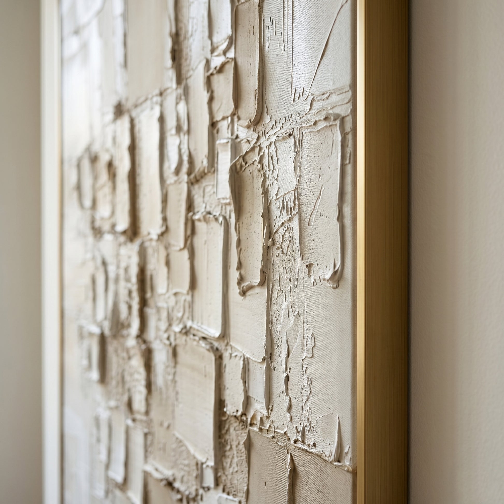 Beige Abstract Textured Wall Art GS0073 - Viral Wall Art