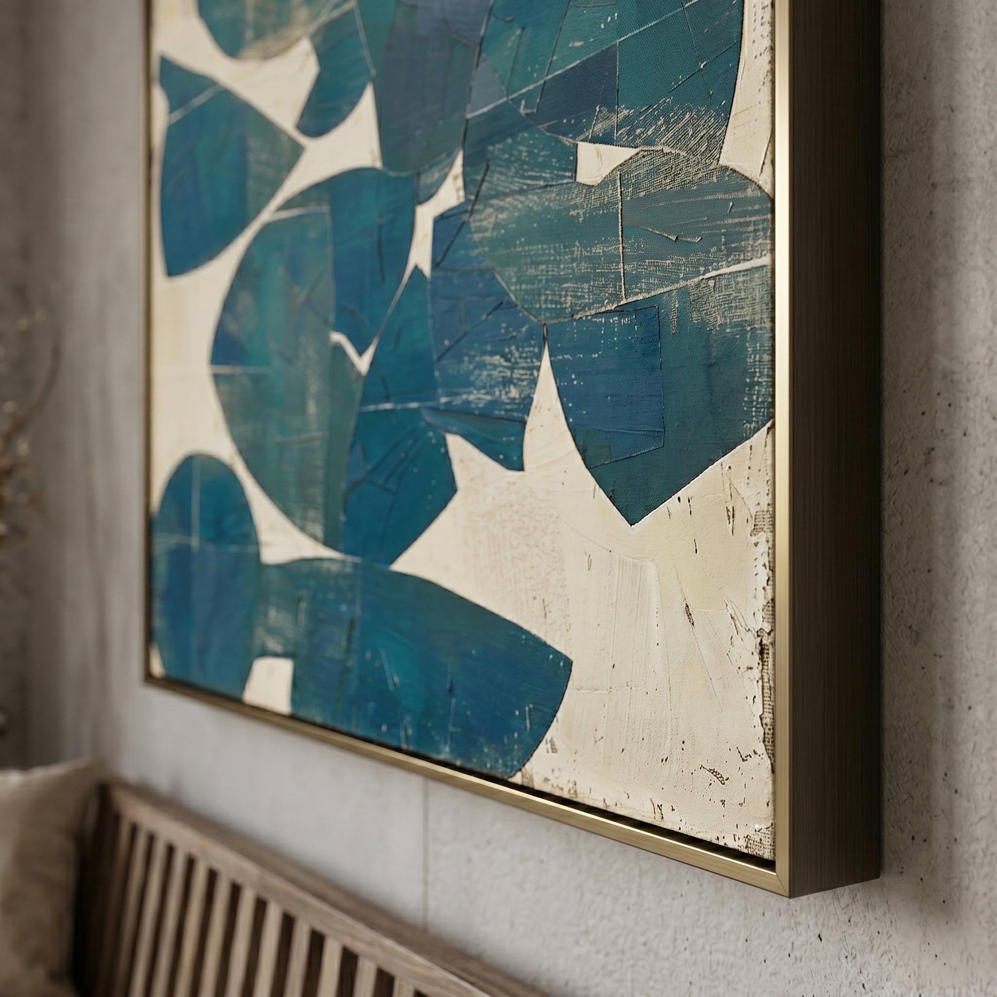 Modern Organic Geometric Oil Painting JC0075 - Viral Wall Art