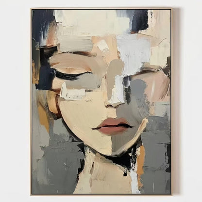 3D Heavy Texture Abstract Face Oil Painting JK0144 - Viral Wall Art