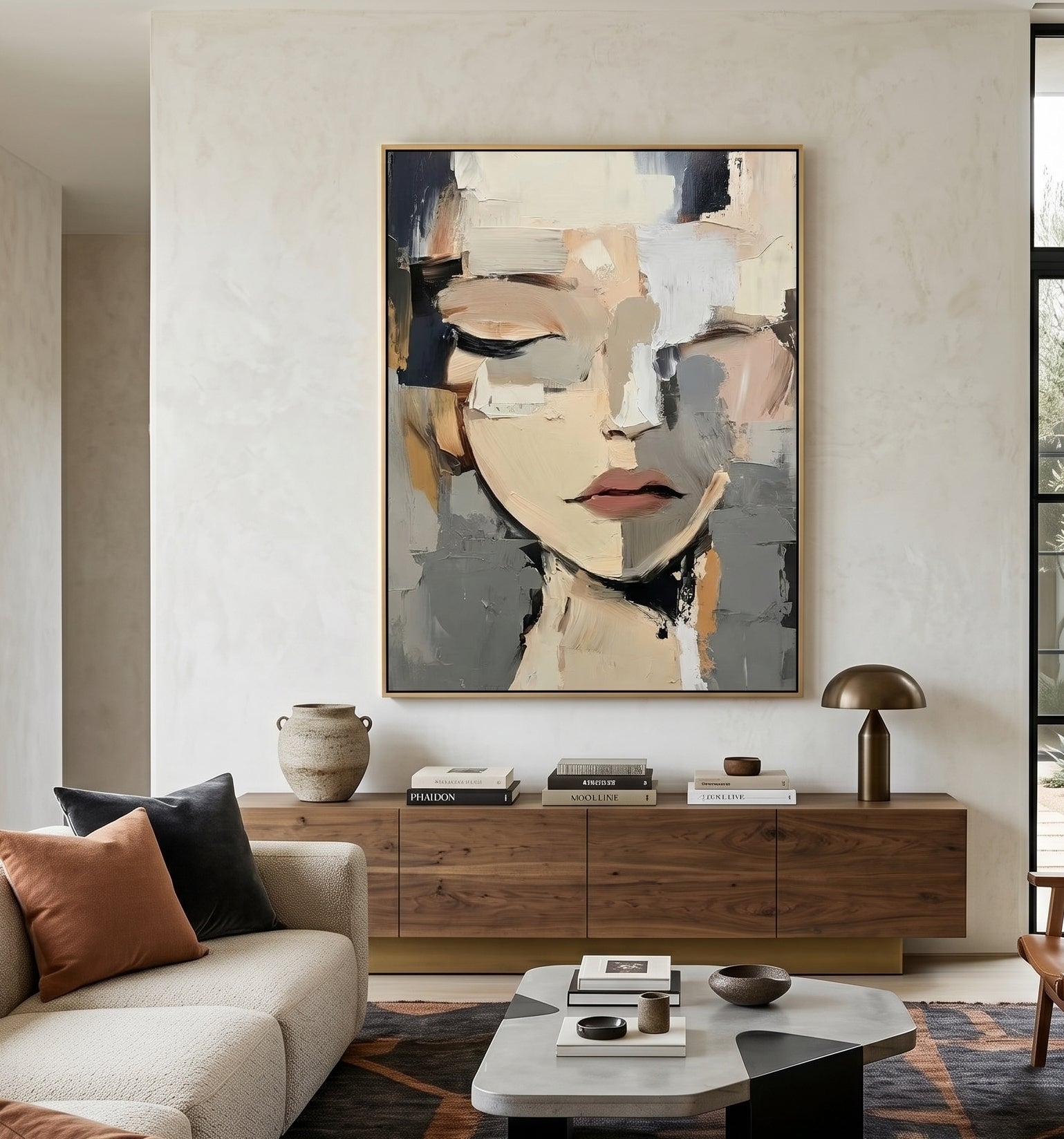 3D Heavy Texture Abstract Face Oil Painting JK0144 - Viral Wall Art