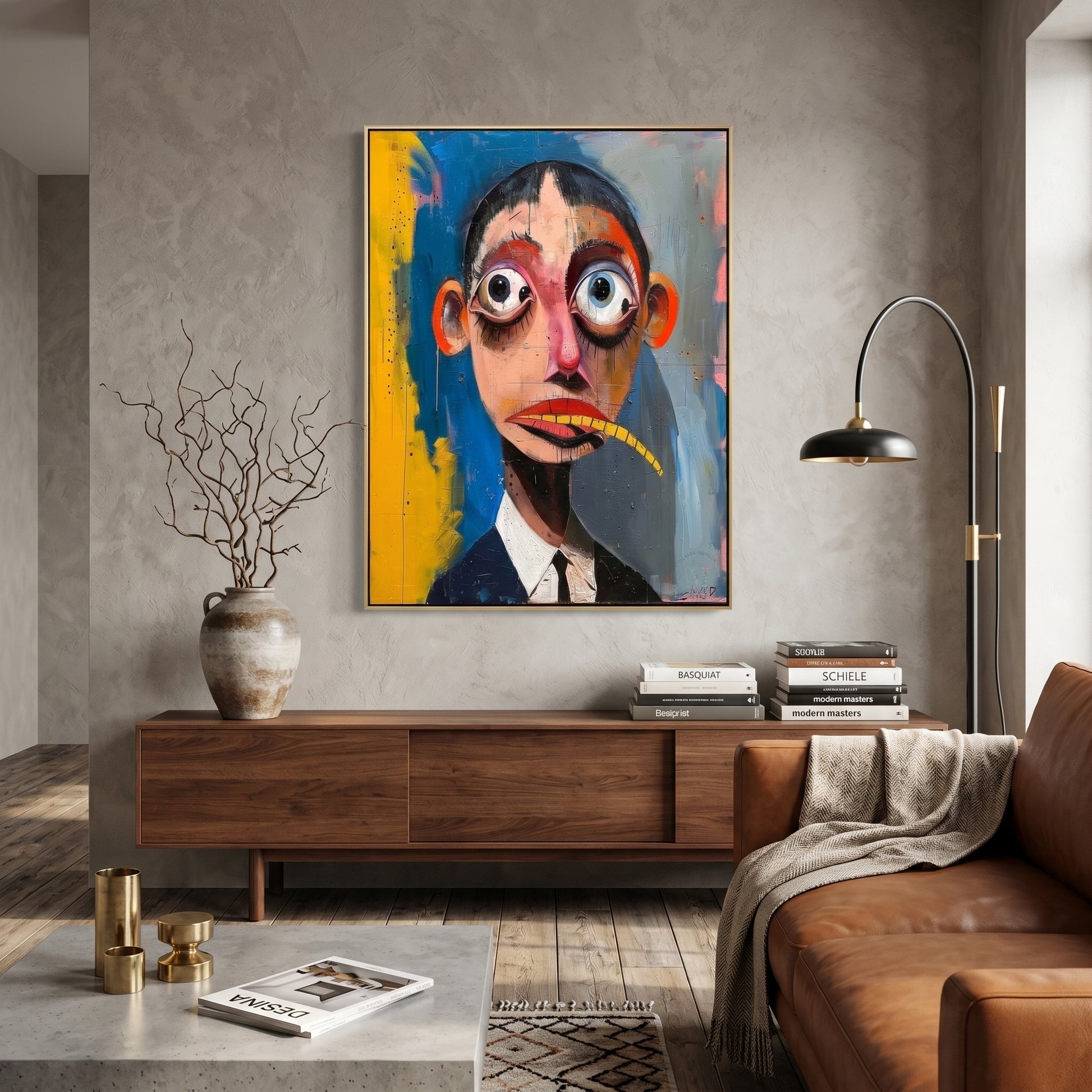 Surreal Neo - Pop Expressionist Oil Painting KS0128 - Viral Wall Art
