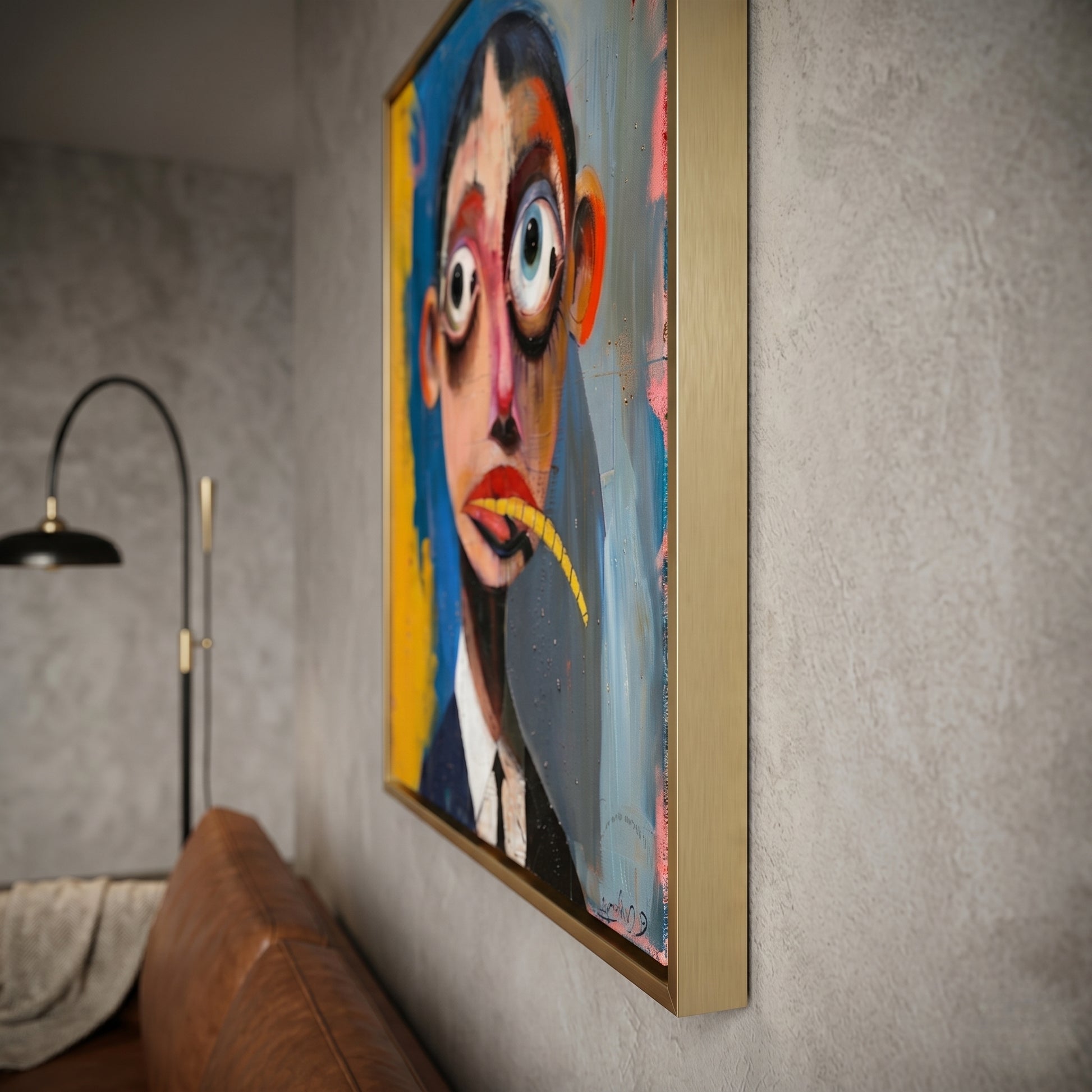 Surreal Neo - Pop Expressionist Oil Painting KS0128 - Viral Wall Art