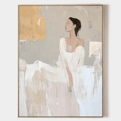 Wabi - Sabi Abstract Portrait Painting KS0164 - Viral Wall Art