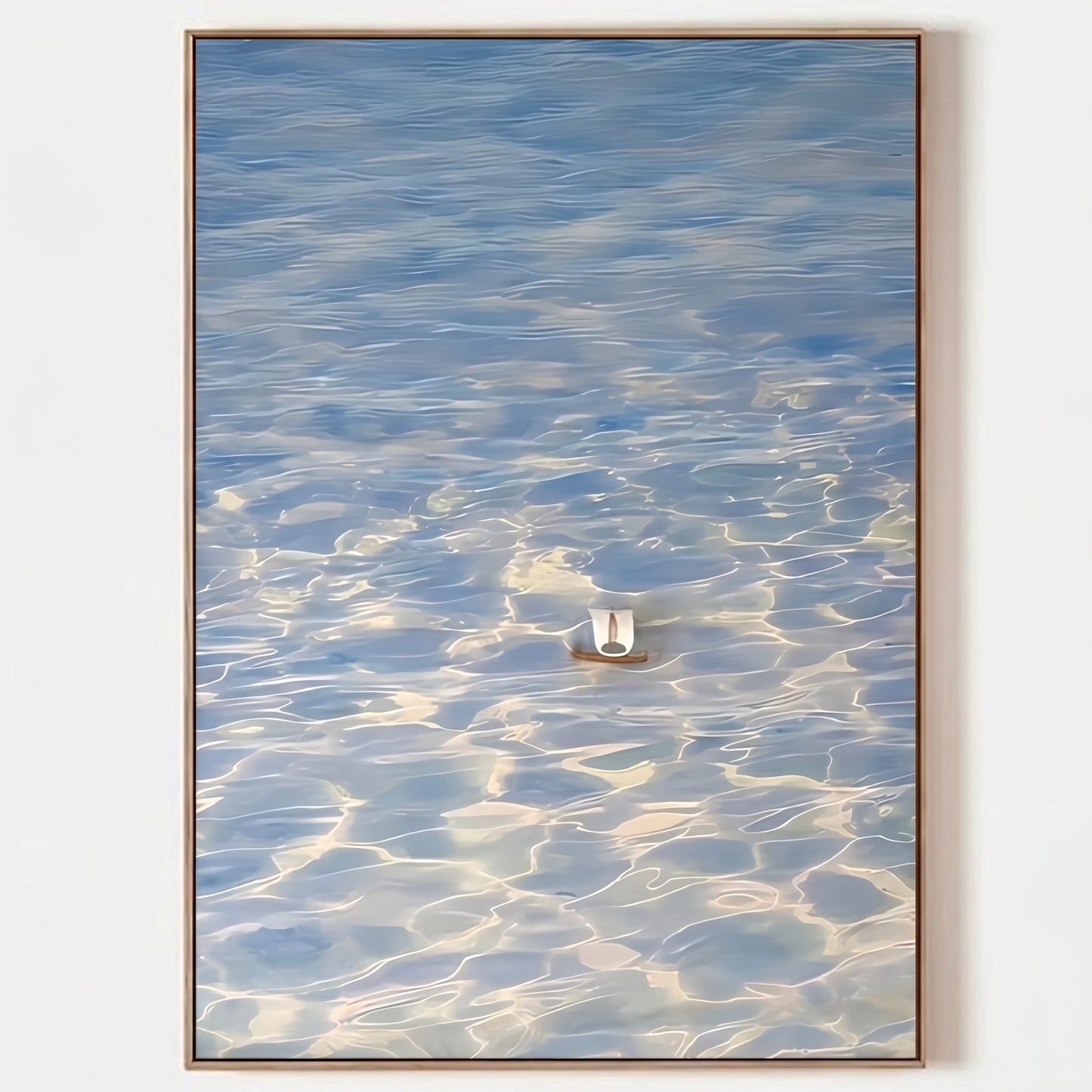 Modern Minimalist Blue Water Ripple Art SQ0175 - Viral Wall Art