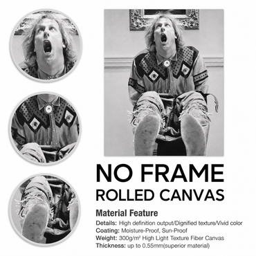 Funny Bathroom Movie Photo Canvas Wall Art – Bathroom Humor Decor