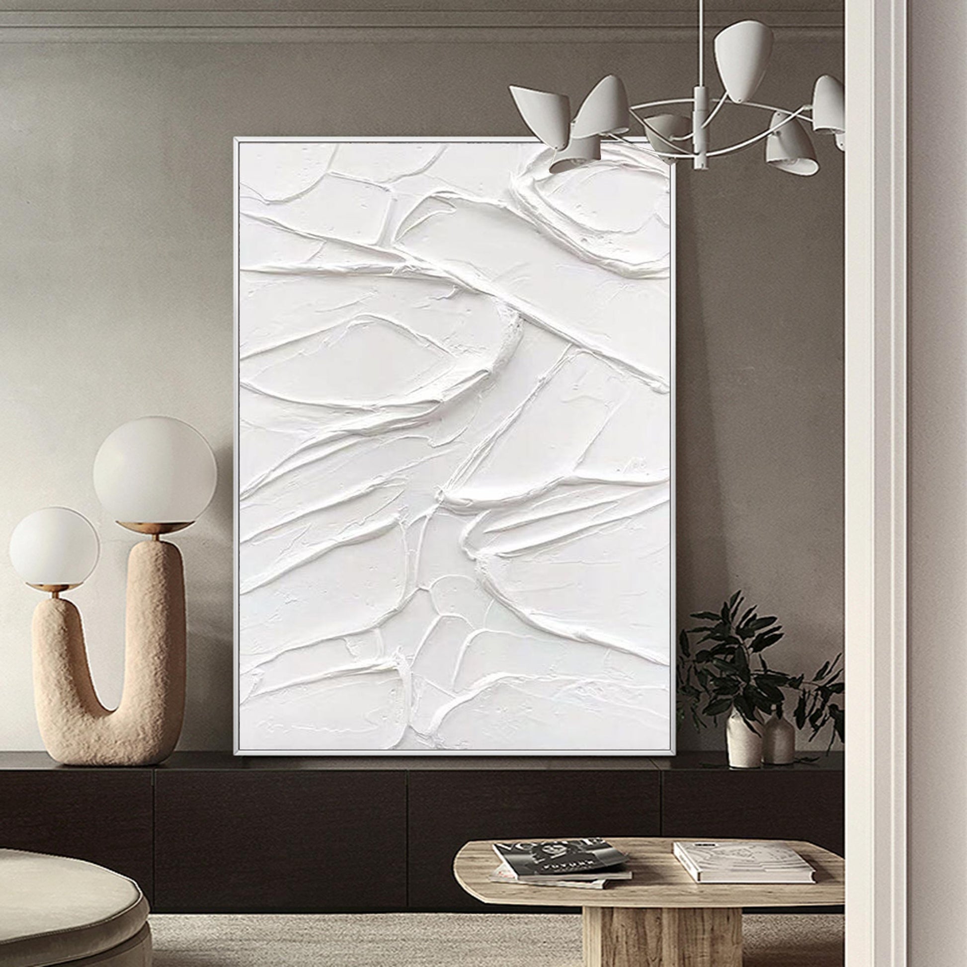 Modern Minimalist Impasto Abstract Painting CZ0052 - Viral Wall Art