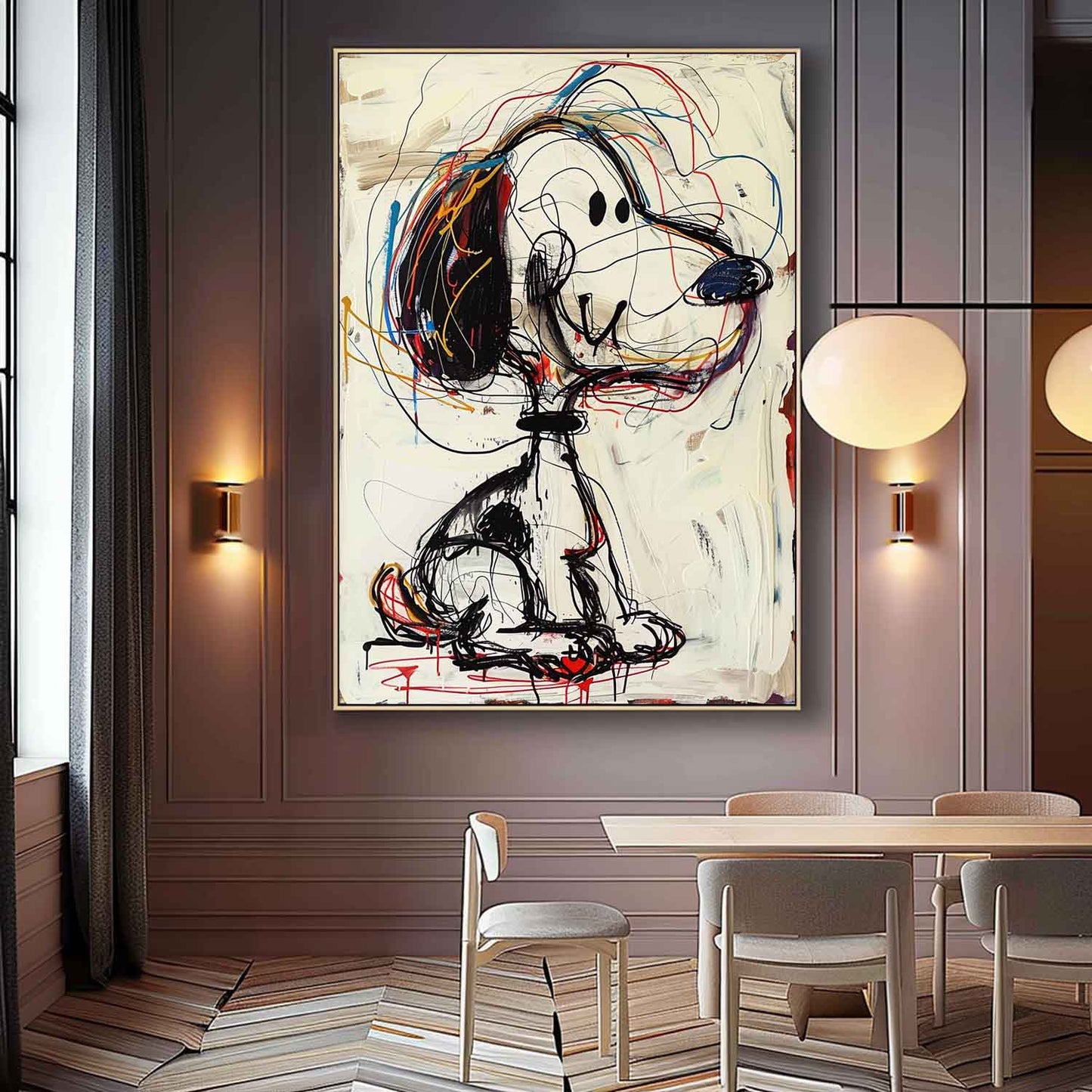 Graffiti Pop Art Snoopy Canvas KS0019 - Viral Wall Art