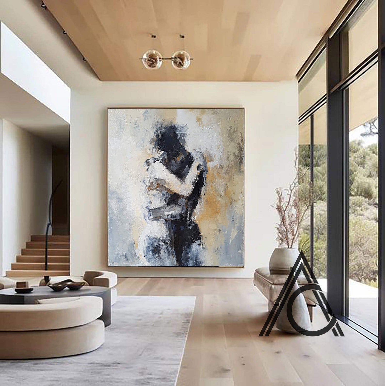 Abstract Figurative Oil Paintingr JC0043 - Viral Wall Art