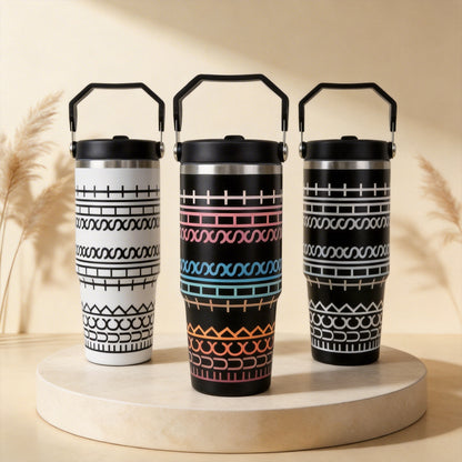 If You Know You Know 30oz Insulated Tumbler with Carry Handle